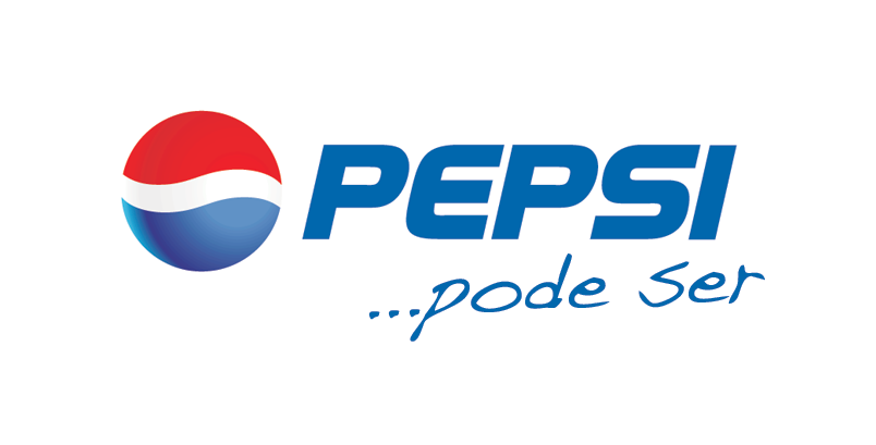 Logo da Pepsi com o slogan “… pode ser”